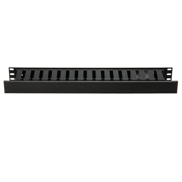 HellermannTyton WMBP1 | Horizontal Wire Manager, Single-Sided 1U, 1.5" X 3.0", Black, 1/Box