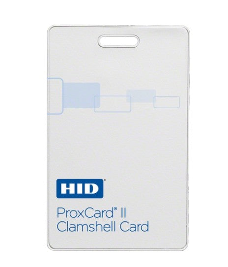 Hid 1326LSSMV | ProxCard II Card, Prog, Low Freq (125khz) HID, Front: ProxCard Ii Artwork - Vinyl W/ Matte Finish, Back- Base, Vertical Slot Punch