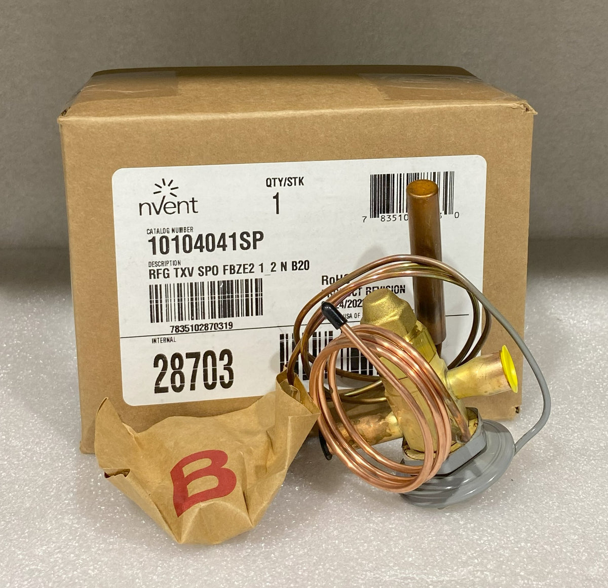 Hoffman 10104041SP | Thermal Expansion Valve Spo Fbze2 1 2 N B20