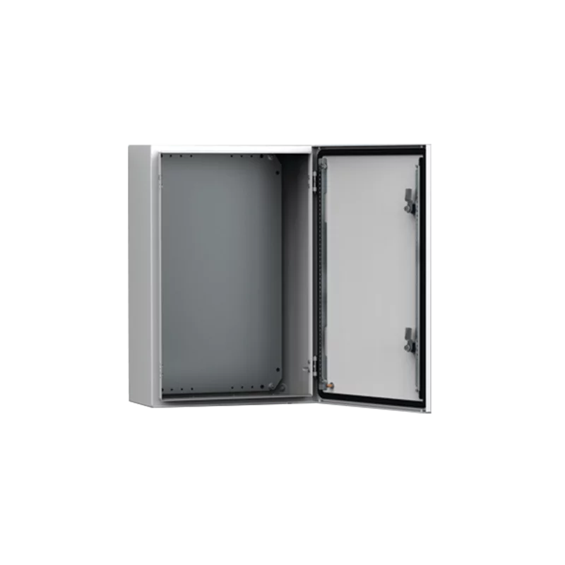 Hoffman MAS0806021R5 | Single Door Enclosure with Plate, MAS, 800x600x210mm, Light Gray, Mild Steel