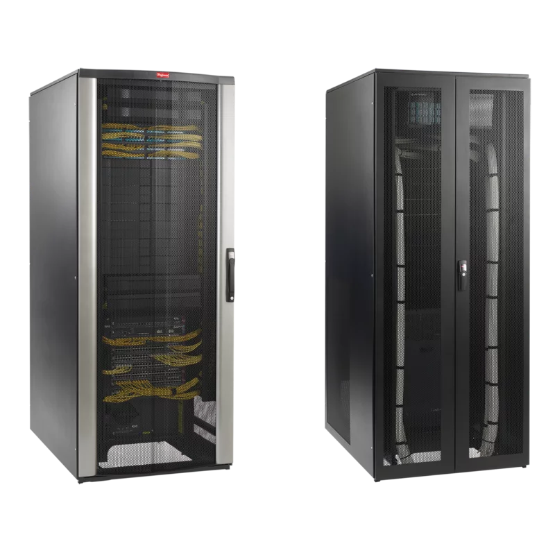 Hoffman PNS21810B | ProLine Network Switch Cabinet with Sides, 2150x800x1000mm, Black, Steel
