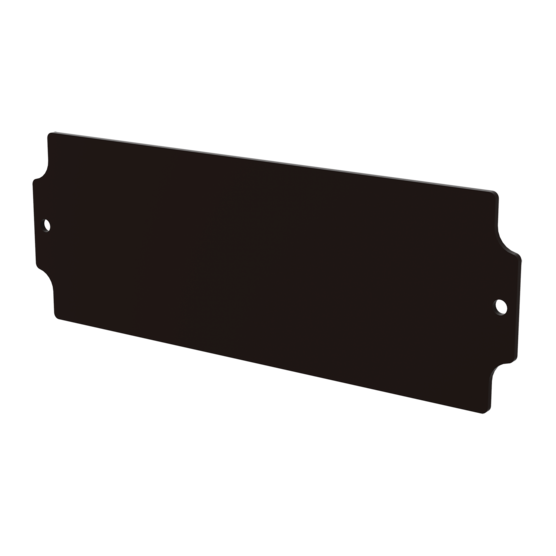 Hoffman A11075P | Panels for Zonex Non-Metallic Terminal Enclosure, fits 110x75mm, White, Laminate