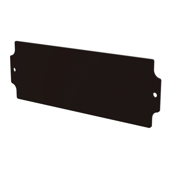 Hoffman A16075P | Panels for Zonex Non-Metallic Terminal Enclosure, fits 160x75mm, White, Laminate