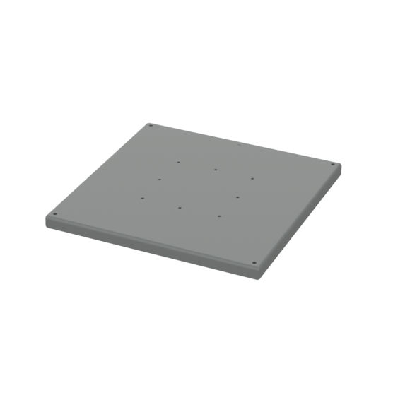 Hoffman A18SBASE | Pedestal System Base, 18.00x18.00, Gray, Steel