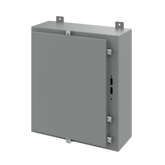 Hoffman A24HS2108LP | Disconnect Enclosure with Clamps, Type 4, 24.00x21.38x8.00, Gray, Steel