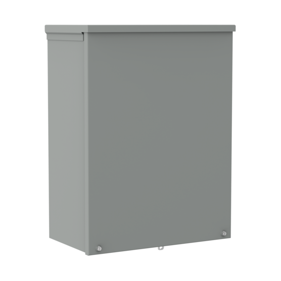 Hoffman A24R246 | Screw-Cover Type 3R With Knockouts, 24.00x24.00x6.00, Gray, Steel