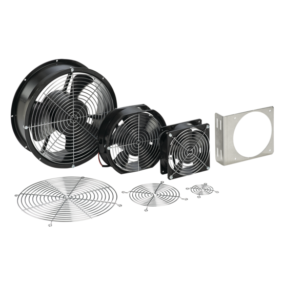 Hoffman A3AXFN | Compact Axial Fan, 115V, 3-inch, 27 CFM, Lead Wires