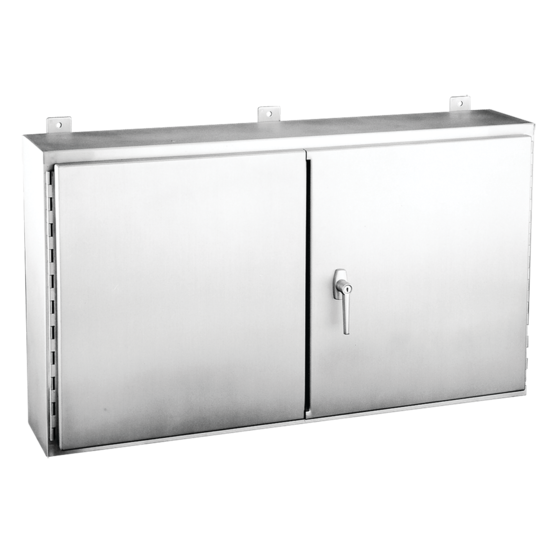 Hoffman A426012WFSSALP | Wallmount, 2 Door, 3 Point Latch, Type 12, 42x60x12, SS 304