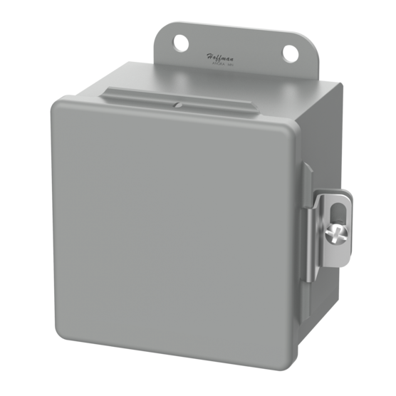 Hoffman A604CH | Continuous Hinge Clamps CH Type 12, 6.00x4.00x3.00, Gray, Steel