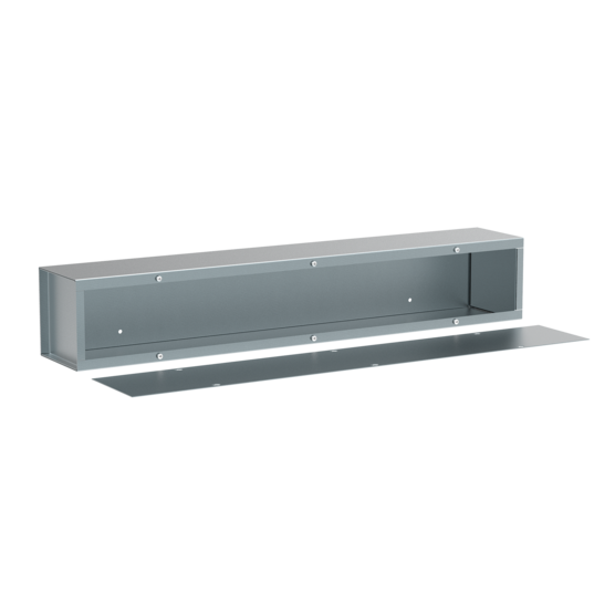 Hoffman A6612T1T | Wiring Trough, NEMA Type 1, 6.00x6.00x12.00, Gray, Steel