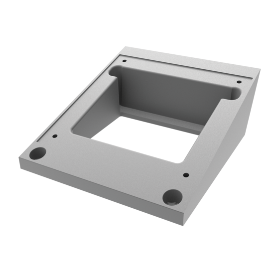 Hoffman AAA1588 | Angle Adapter for HMI Pedestal, fits 8x8 Pedestal, Aluminum