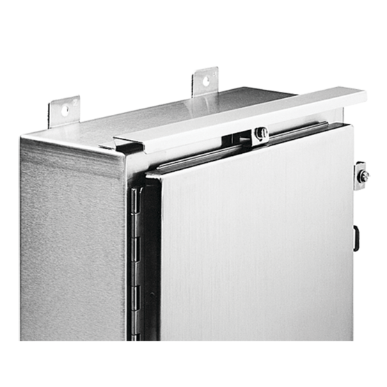 Hoffman ADK36SS6 | Stainless Steel Drip Shield Kit for Type 4 and 4X Wall-Mount, fits B=36.00