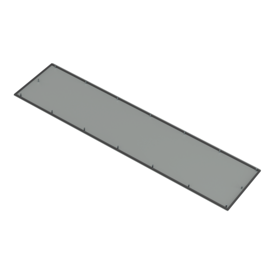 Hoffman AMOD8418FEP | Flat End Plate, 84.12x18.12, Steel