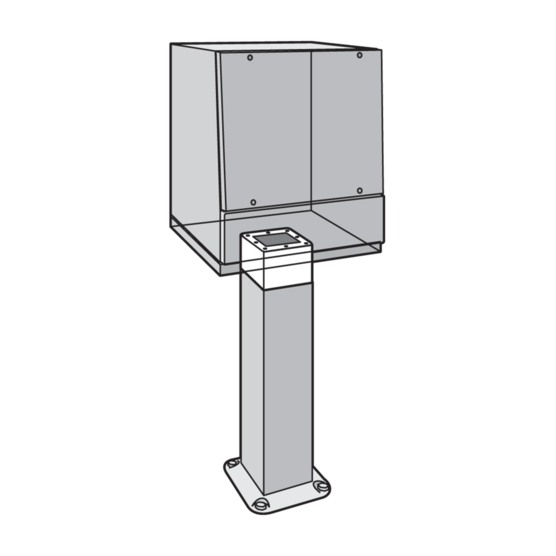 Hoffman APE688LG | Pedestal Extension, 6.00x8.00x8.00, Lt Gray, Steel