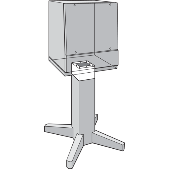 Hoffman APE6SS | Pedestal Extension, Stainless Steel, 6.00x8.00x8.00, SS Type 304