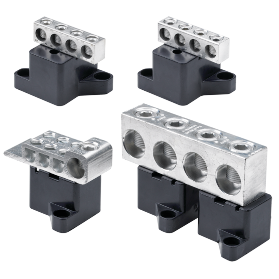 Hoffman ASBB85 | Splitter Box Block Assemblies, 85 amps, Aluminum