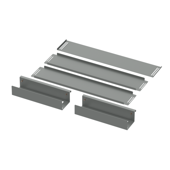 Hoffman AU4018SFF | Universal Free-Stand Sliding False Floor, 5.98x39.45x17.52, Gray, Steel