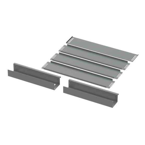 Hoffman AU4024SFF | Universal Free-Stand Sliding False Floor, 5.98x39.45x23.50, Gray, Steel