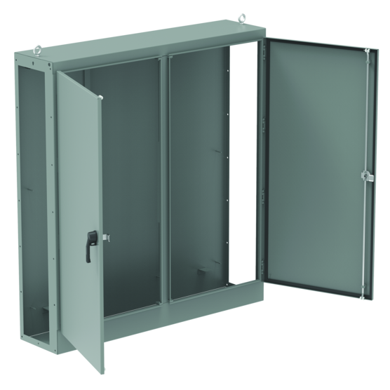 Hoffman AU72X7818RLP | Universal Free-Stand Right Side Open, 72.13x77.99x18.11, Gray, Steel