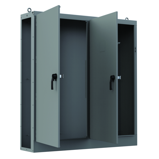 Hoffman AU84X7824LLP | Universal Free-Stand Left Side Open, 84.13x78.5x24.13, Gray, Steel