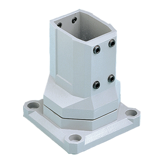 Hoffman CCS2RBLG | Compact Series 2 Rotational Base, fits 45x60mm, Lt Gray, Aluminum