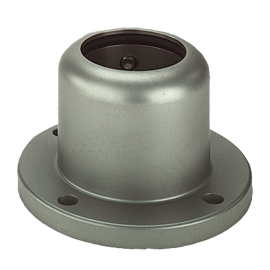 Hoffman CCSS48BB | CS480 Base Bracket/Wall Flange, fits 48.3mm Tube, SS Type 304
