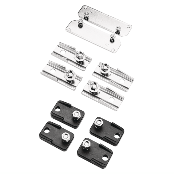 Hoffman CMFKSS | Mounting Bracket Kit, 3.06x1.34x.60, Polished, SS Type 304