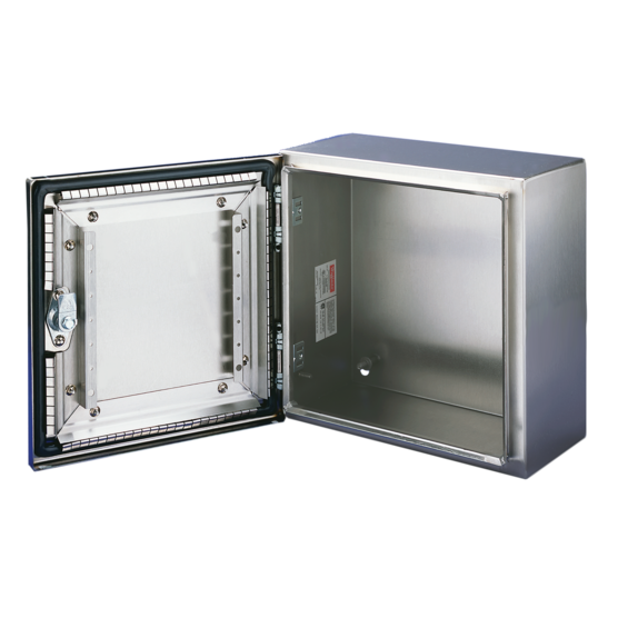 Hoffman CSD362412EMCSS | Concept Wallmount EMC 1/4-Turn Latch Type 4X, 36x24x12, SS Type 304