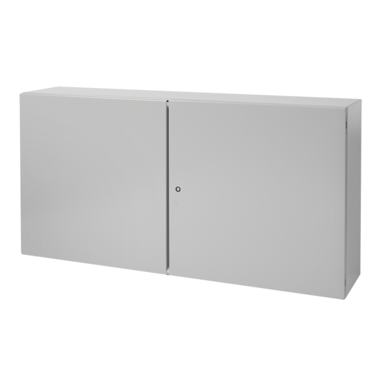 Hoffman CTD366012LG | Concept Two-Door Enclosures, 36.00x60.00x12.00, Lt Gray, Steel