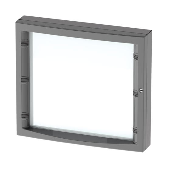 Hoffman CWHD3136 | Concept Deep Hinged Window Kit Type 12, fits 310x360mm, Gray, Steel