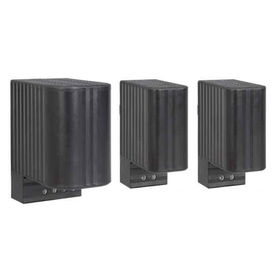 Hoffman DAH101TS | Touch-Safe Heater, 110/120 AC/DC, 10W, Black, Plastic