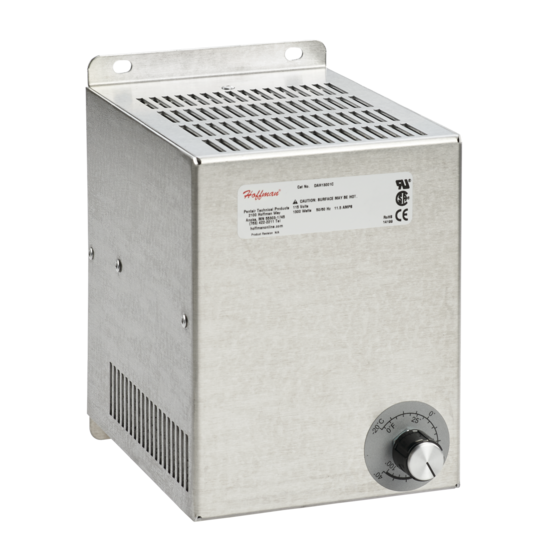 Hoffman DAH13002C | Electric Heater, 230V, 1300W, Aluminum