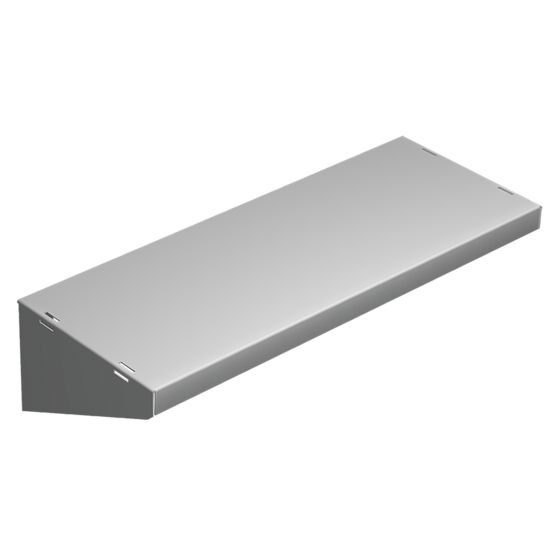 Hoffman DBSHELF8 | Shelves, 24.00x8.00/12.00, Lt Gray, Steel