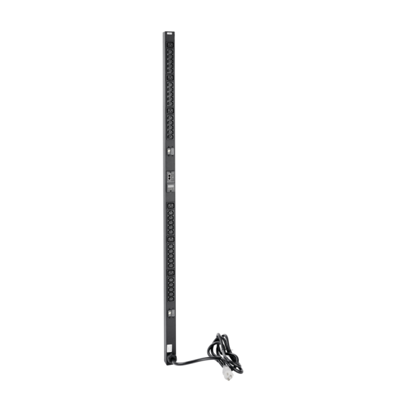 Hoffman DP1N160620S | Rack- and Panel-Mount PDU, 16in length, Black, Steel, 6 Rec, 20A, Surge