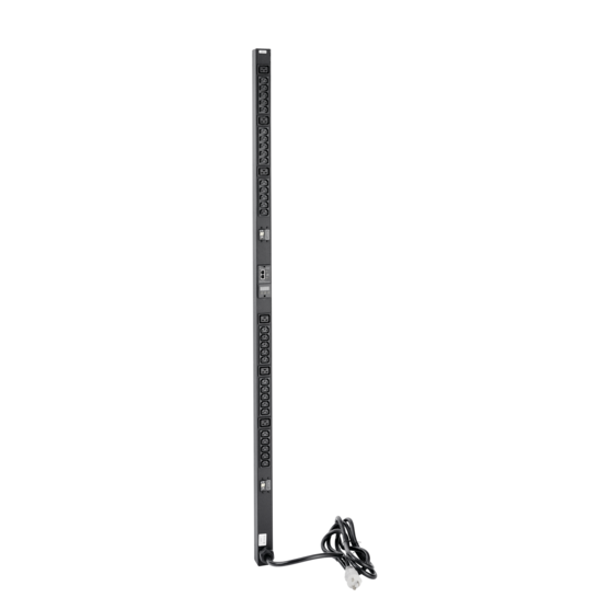 Hoffman DP1N622415 | Rack- and Panel-Mount PDU, 62in length, Black, Steel, 24 Rec, 15A