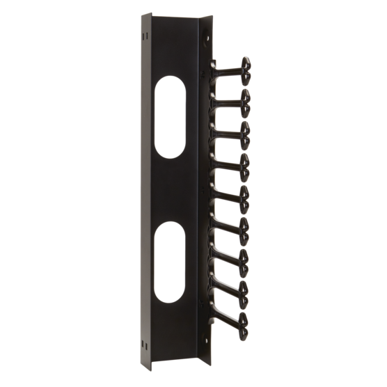 Hoffman E19C25U | VersaRack Vertical Cable Manager, 40.512 x4.1339 x8.1890, Black, Steel