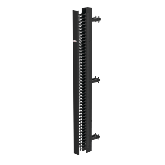 Hoffman EC3D7 | CableTek-EC Vertical Cable Manager, 84.00x3.5.00x9.00, Black, Steel, Double