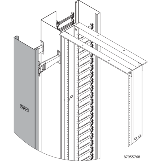Hoffman EC6C7 | Rear Cover, 84.00x6.00x1.00, Aluminum