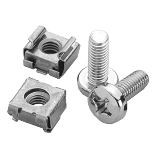 Hoffman ECNSM6 | Fastener Package, fits 9mm Sq Holes, Steel
