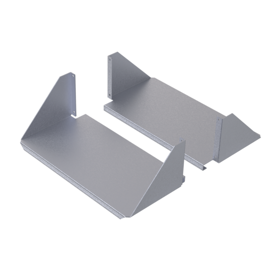 Hoffman ESHDHDA19 | Double-Sided Solid Aluminum Heavy Duty Shelf 4U, Aluminum
