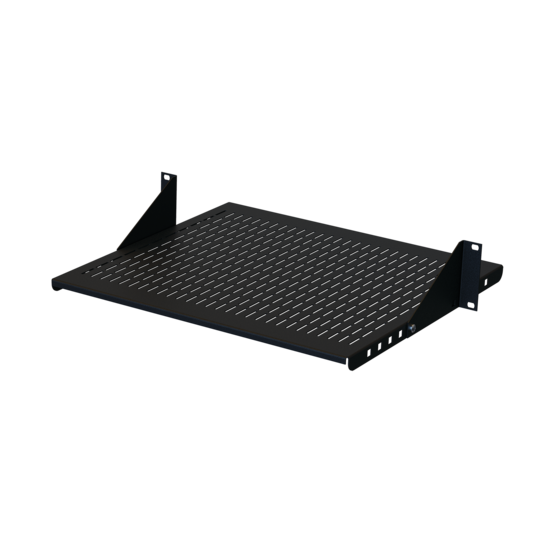 Hoffman ESHVA19 | Adjustable Steel Vented Shelf, fits 19 in. LAN R., Black, Steel