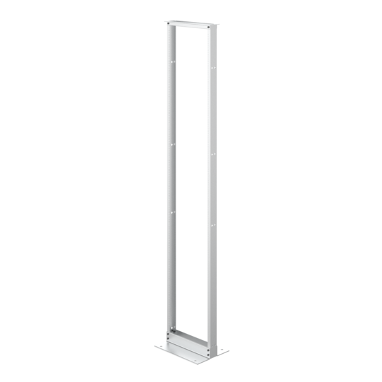 Hoffman EVR19FM58U | 2-Post Open Frame Rack, 108.00x20.25x15.00, Mill, Aluminum