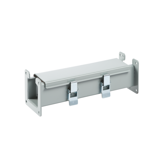 Hoffman F22L12 | Straight Section, Lay-in Hinged-Cover, Type 12, 2.50x2.50x12.00, Gray, Steel