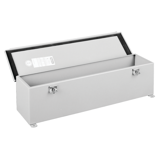 Hoffman F44T72HC | Hinged Cover Wiring Trough, NEMA Type 12, 4.00x4.00x72.00, Gray, Steel