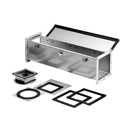 Hoffman F44W36SS | Feed-Through Type 4X Straight Section, 4.00x4.00x36.00, SS Type 304