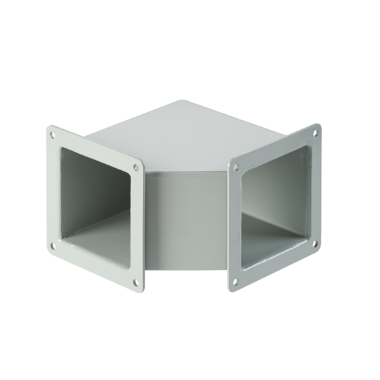 Hoffman F44WE90 | Feed-Through 90-Degree Elbow, 4.00x4.00, Gray, Steel