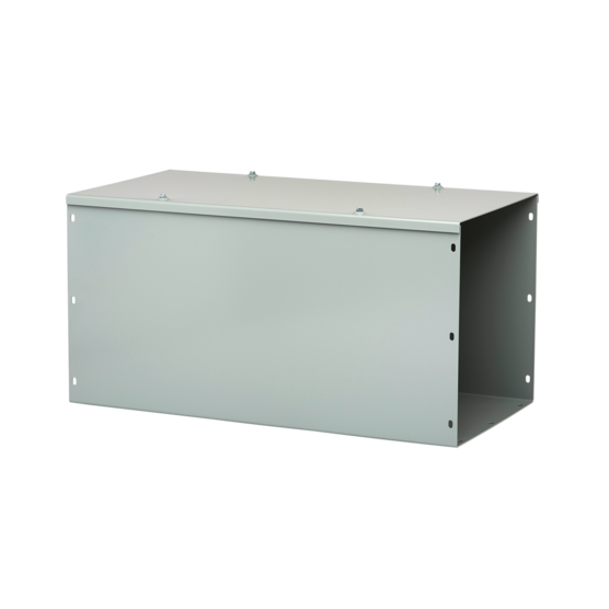 Hoffman F66G60 | Straight Section Lay-in Hinged Cover Type 1, 6.00x6.00x60.00, Gray, Steel