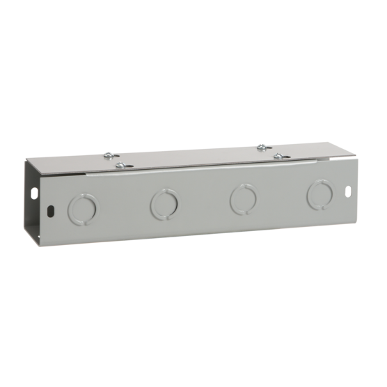 Hoffman F66T1120GVPWK | Straight Section, Lay-in Flat-Cover, Type 1, 6.00x6.00x120.00, Gray, Steel, With KOs