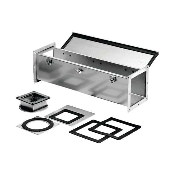 Hoffman F66W36SS | Feed-Through Type 4X Straight Section, 6.00x6.00x36.00, SS Type 304