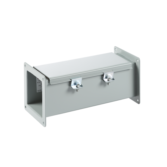 Hoffman F88W48 | Feed-Through, Type 12 Wireway Straight Section, 8.00x8.00x48.00, Gray, Steel
